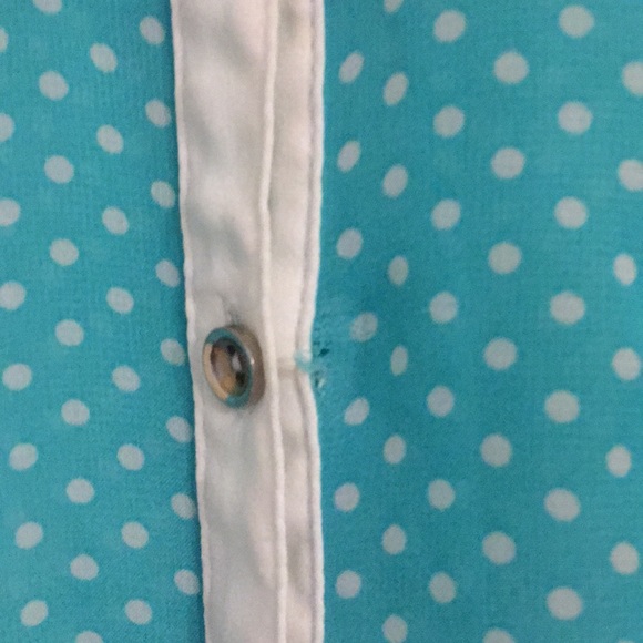 Polka Dot Collared Tank Top - Picture 4 of 5